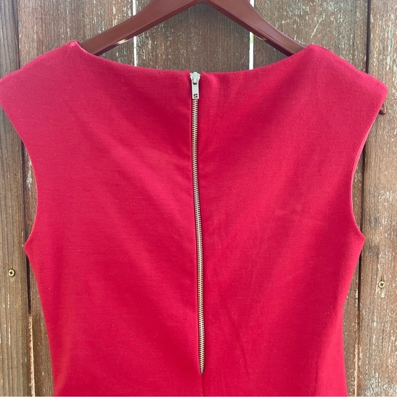 SFERA Women’s Red Pencil Sheath Dress Cap Sleeve Portugal Size Medium - Picture 9 of 14